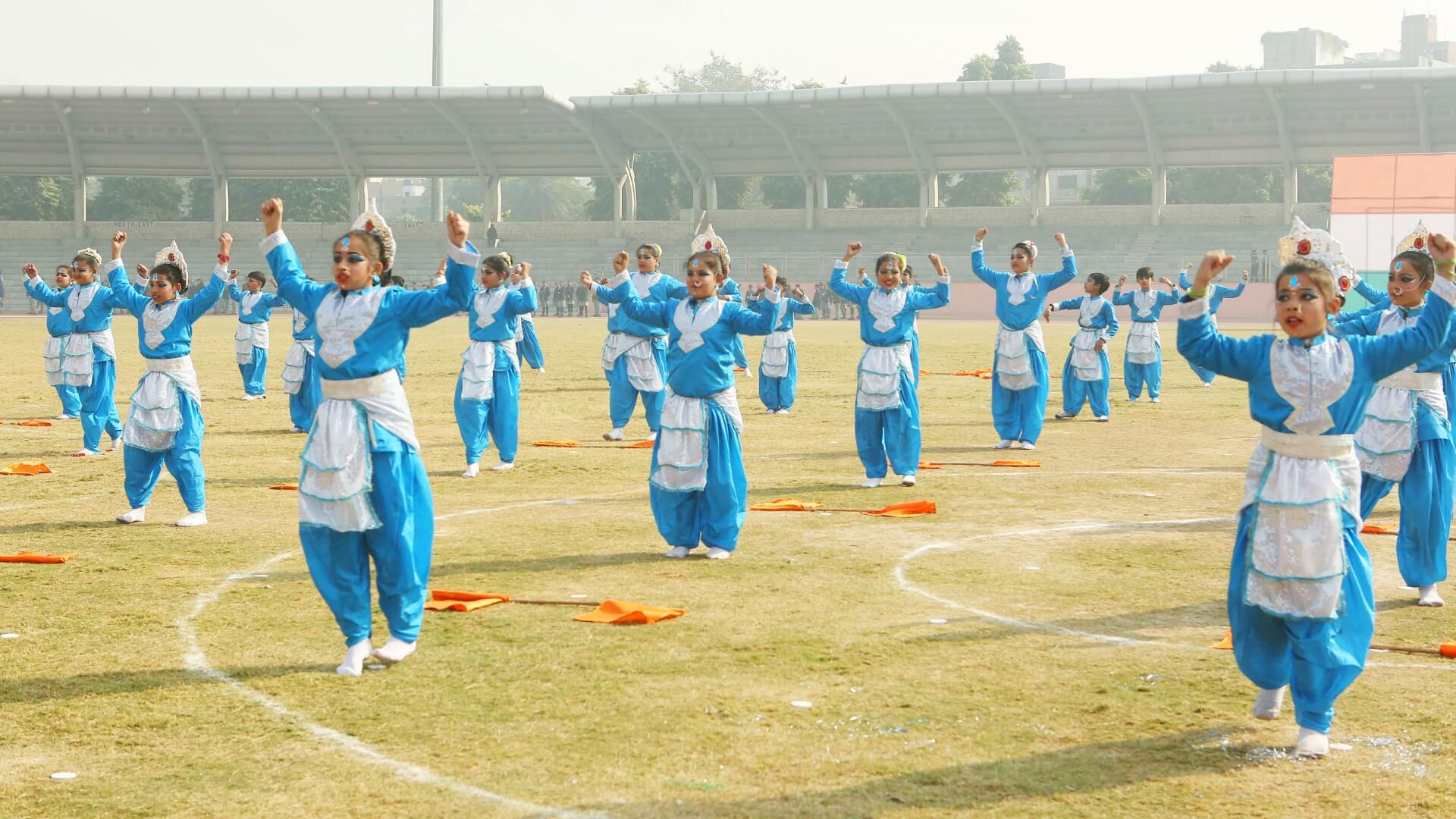 Group Dance Performance at Richmondd Global School New Delhi